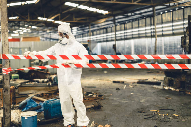 Professional Biohazard technician working in Grubville, MO